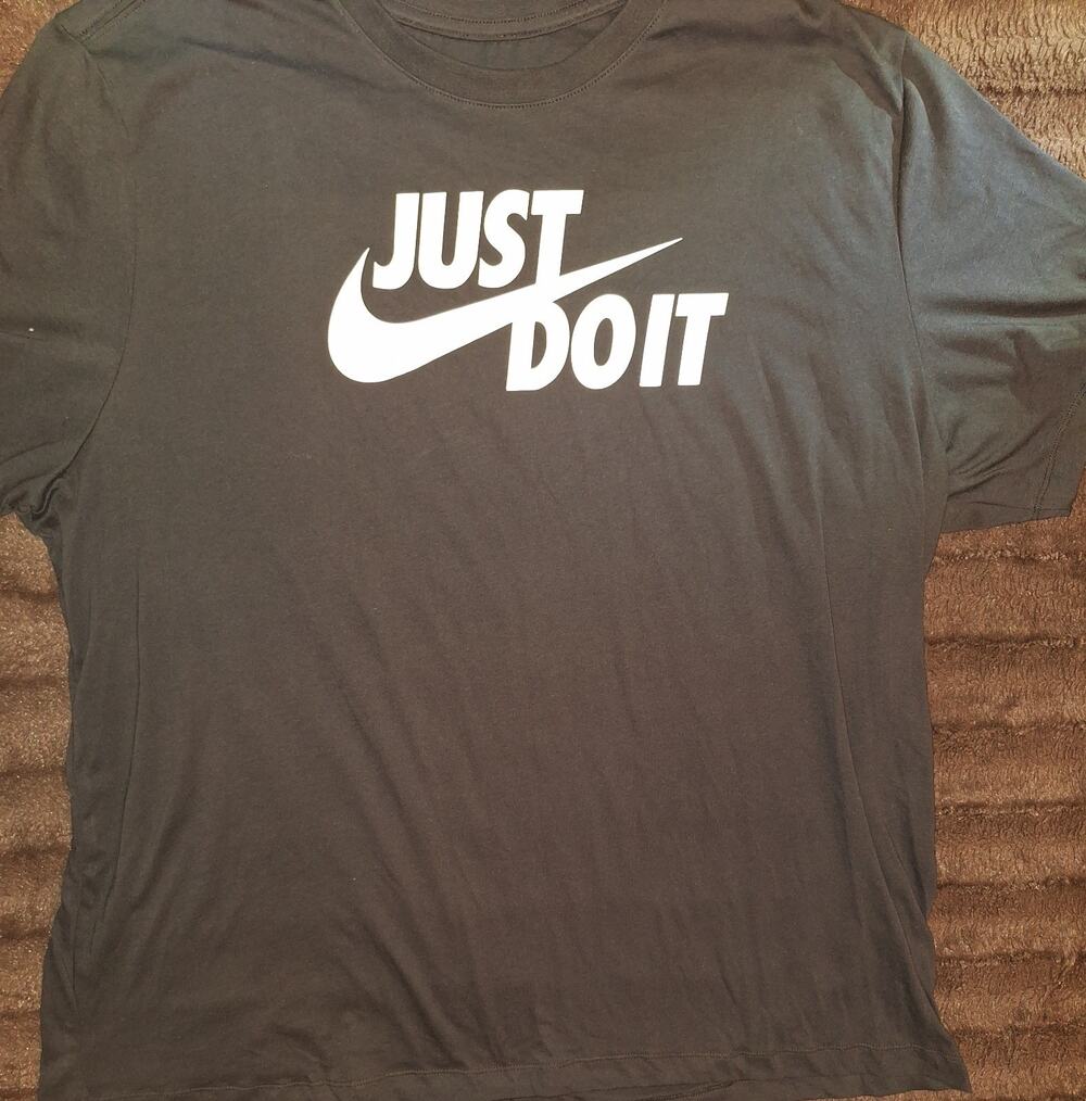 Nike THE NIKE TEE Just Do It Graphic Blak 3XL Men's Short Sleeve Cotton T-Shirt